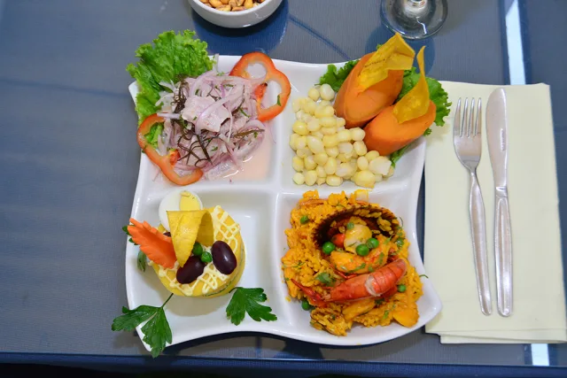 Arroz con camarones de la carta histórica